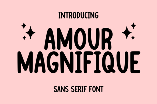 Amour Magnifique Font Font
